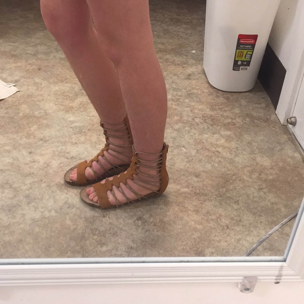 Strapped Tan Sandals